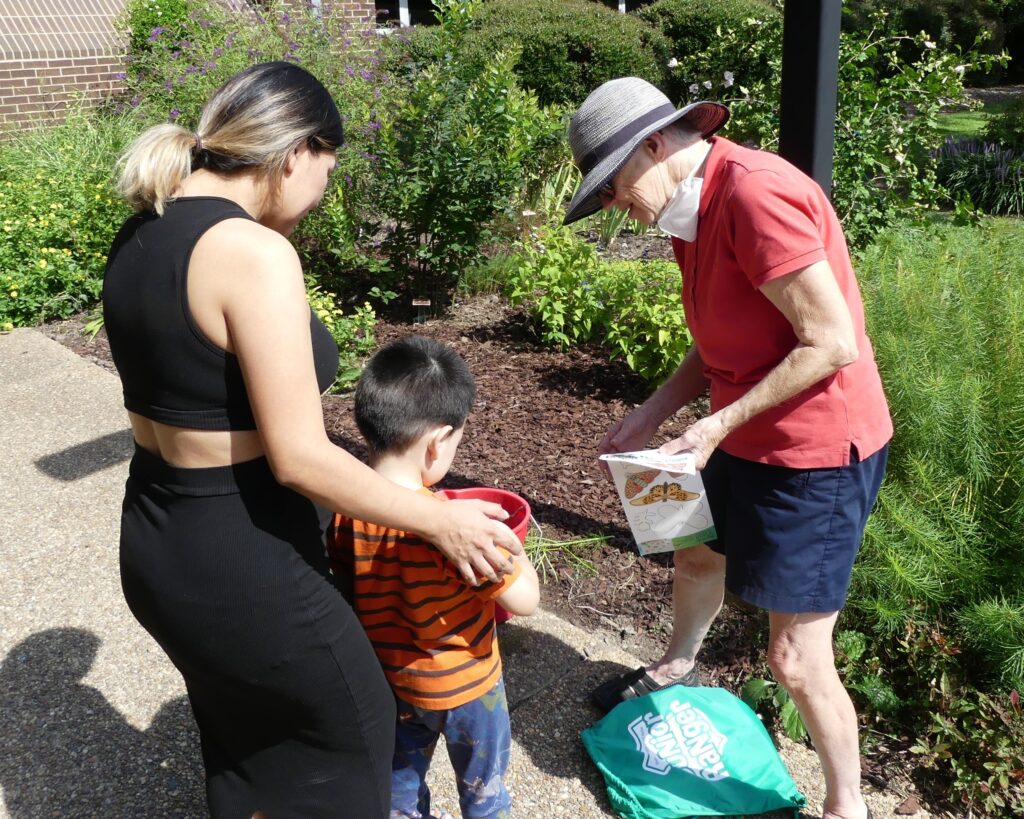 Future Gardener learning about pollinators